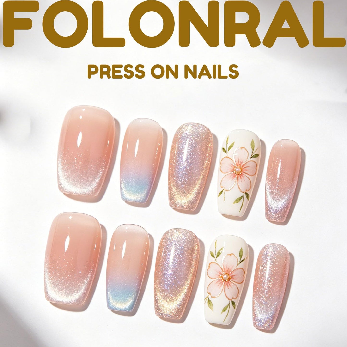 Acrylic Press on Nails Short Round Fake Nails with Lemon Designs Cute Nails Press ons Glossy Glue on Nails Artificial False Nails Yellow Full Cover Stick on Nails for Women 30Pcs