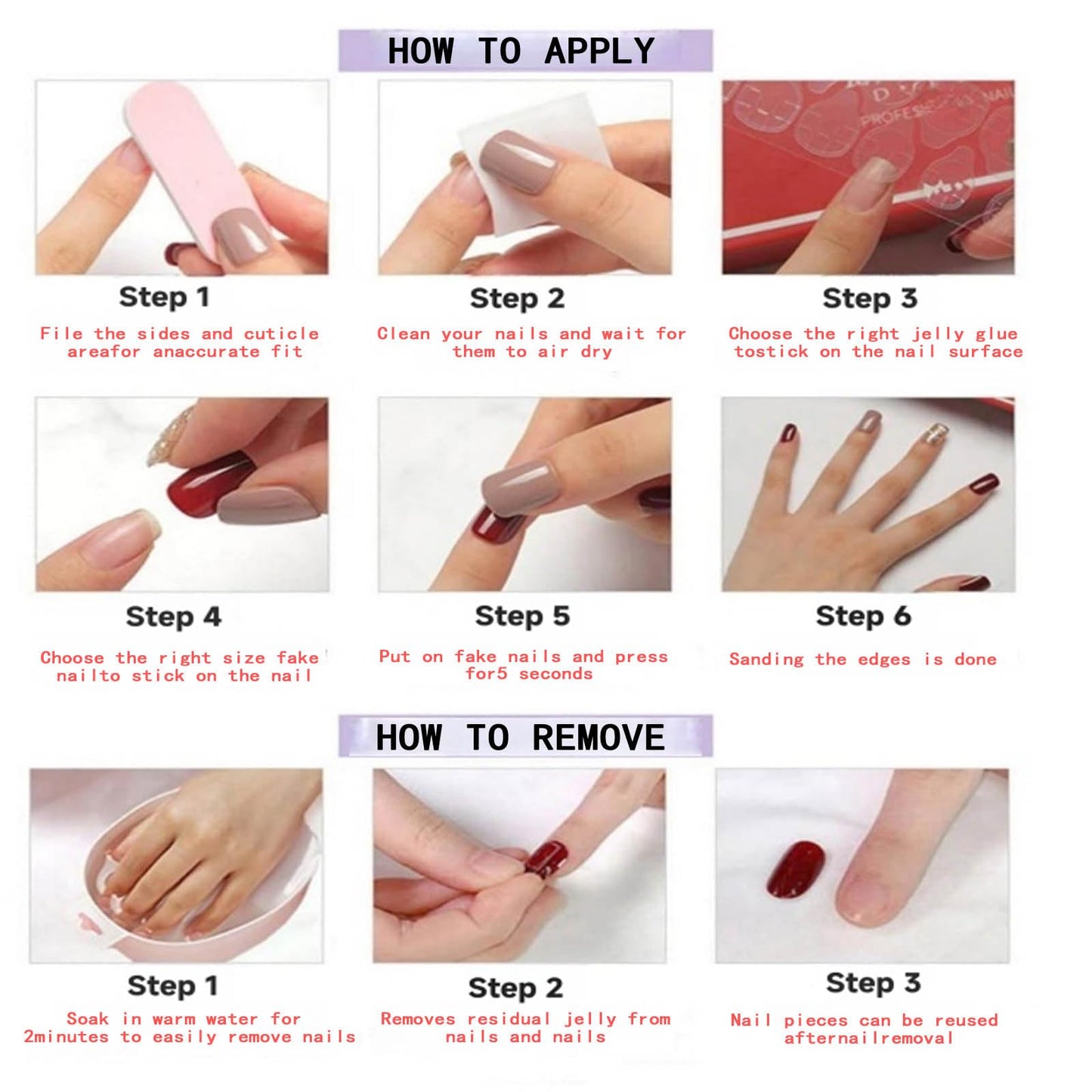 Short Square Handmade Press on Nails 3D Flower Green French Tip Reusable Thick Shiny Gel Nails Full Cover Stick on Nail for Women Party & Daily Wear 10Pcs (Size M)