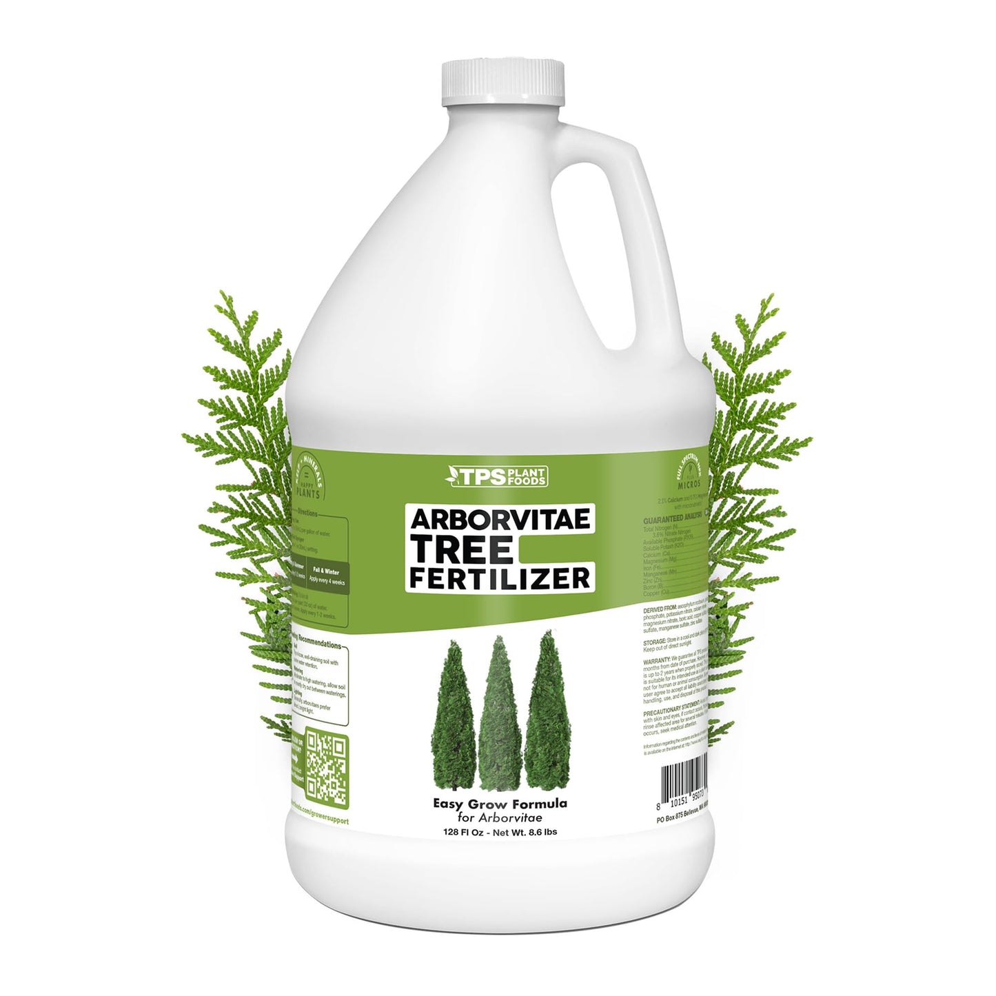 Arborvitae Tree Fertilizer â Liquid Plant Food for Fuller Green Foliage, Faster Growth & Stronger Root Development, 1 Gallon