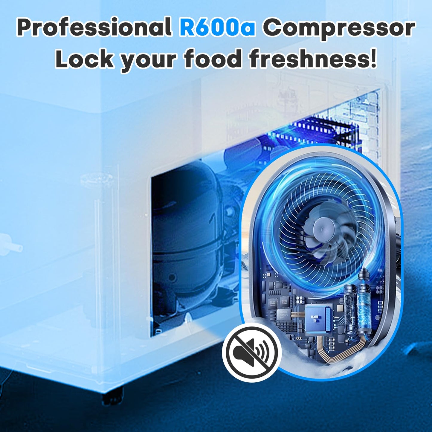 Stopsad 3.0 Cu.Ft Upright Freezer, Small Mini Freezer Hold Up to 85L with Adjustable 7 Thermostat & Removable Shelves, Compact Freezer with Reversible Door, Energy Saving for Home/Apartment/Garage