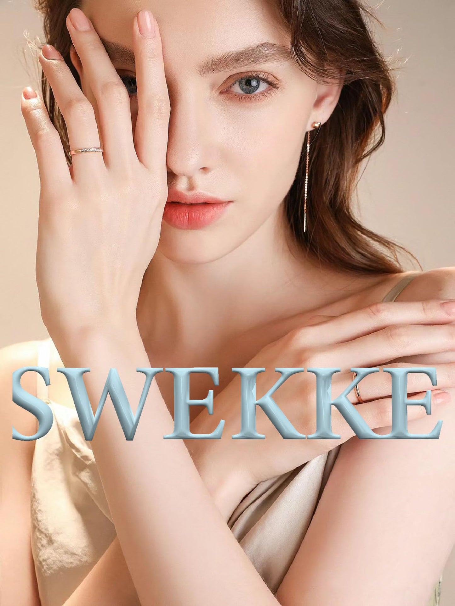 Light Pink Press on Nails Medium Coffin SWEKKE Fake Nails Full Cover 3D Bow False Nails with Pearl Designs Glossy Glue on Nails Cute Acrylic Nails Artificial Nails for Women Girls 24Pcs