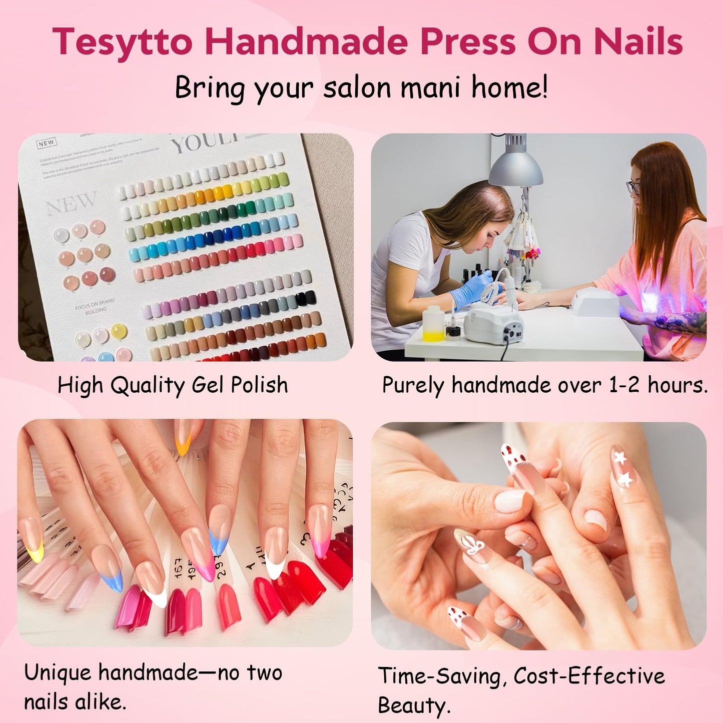 Tesytto Dark Green Cat Eye Short Press On Nails Coffin, Watercolor Marble Ombre with Amber Glitter, Handmade 3D Fake Nails for Spring Summer, Party & Vacation (Medieval Fantasy,L)