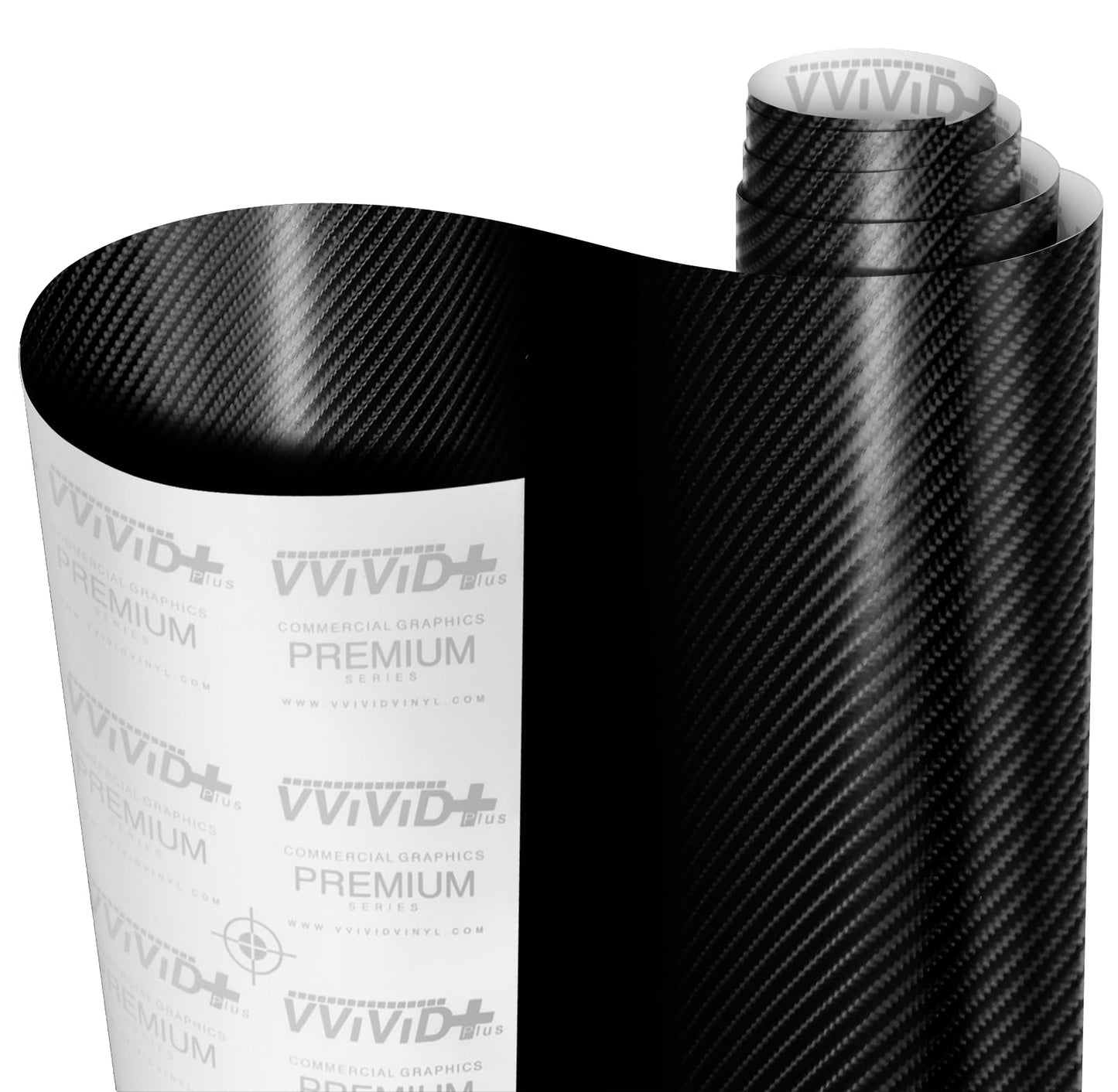 VViViD Black True R Carbon Fiber Vinyl Wrap Roll with Air Release Technology (21ft by 5ft)