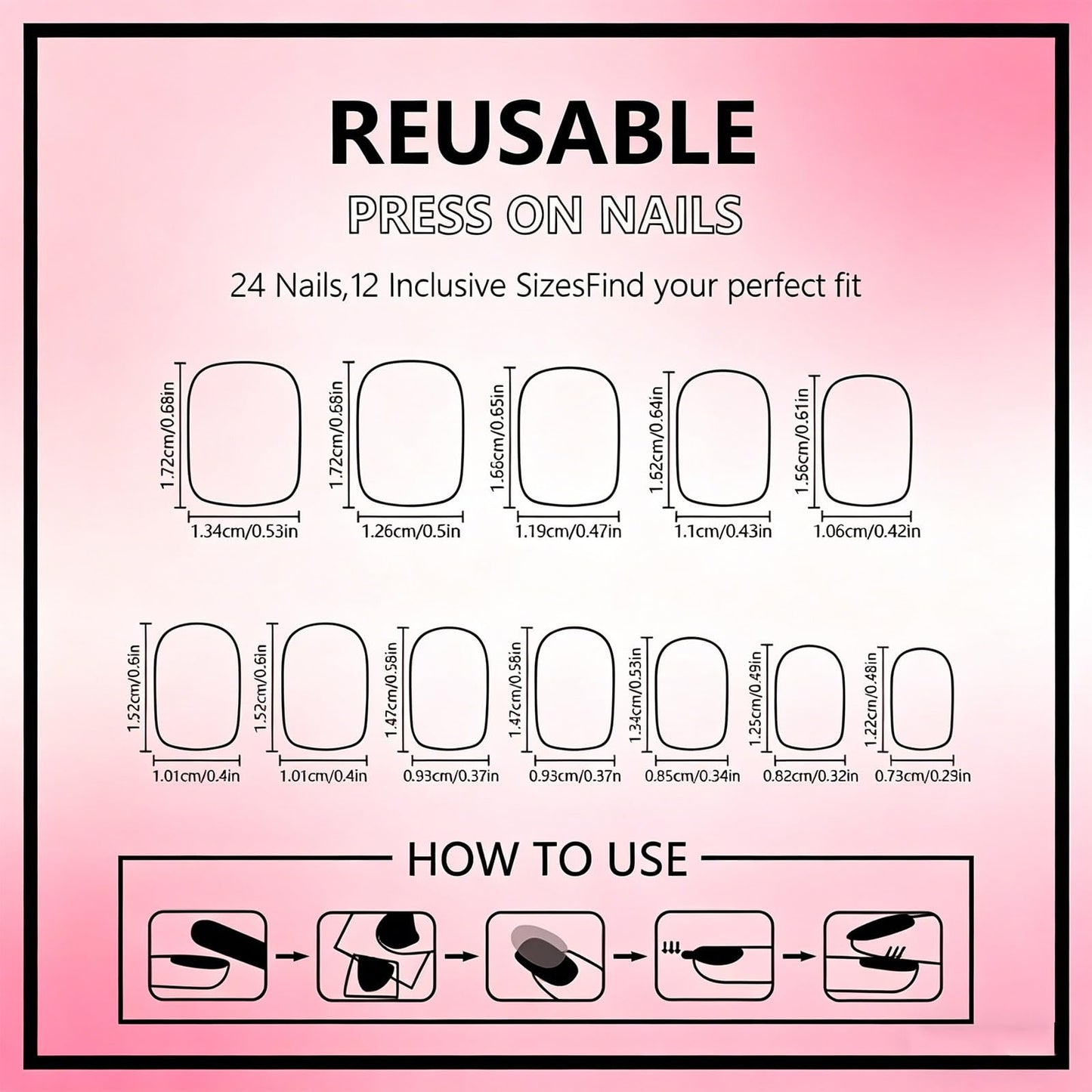Palm Tree Short Square Press on Nails with Tropical Design Glossy Pink Strip Fake Nail Fruit False Nails Summer Glue on Artificial Fingernails Lemon Full Cover Stick on Nail for Women Daily Wear