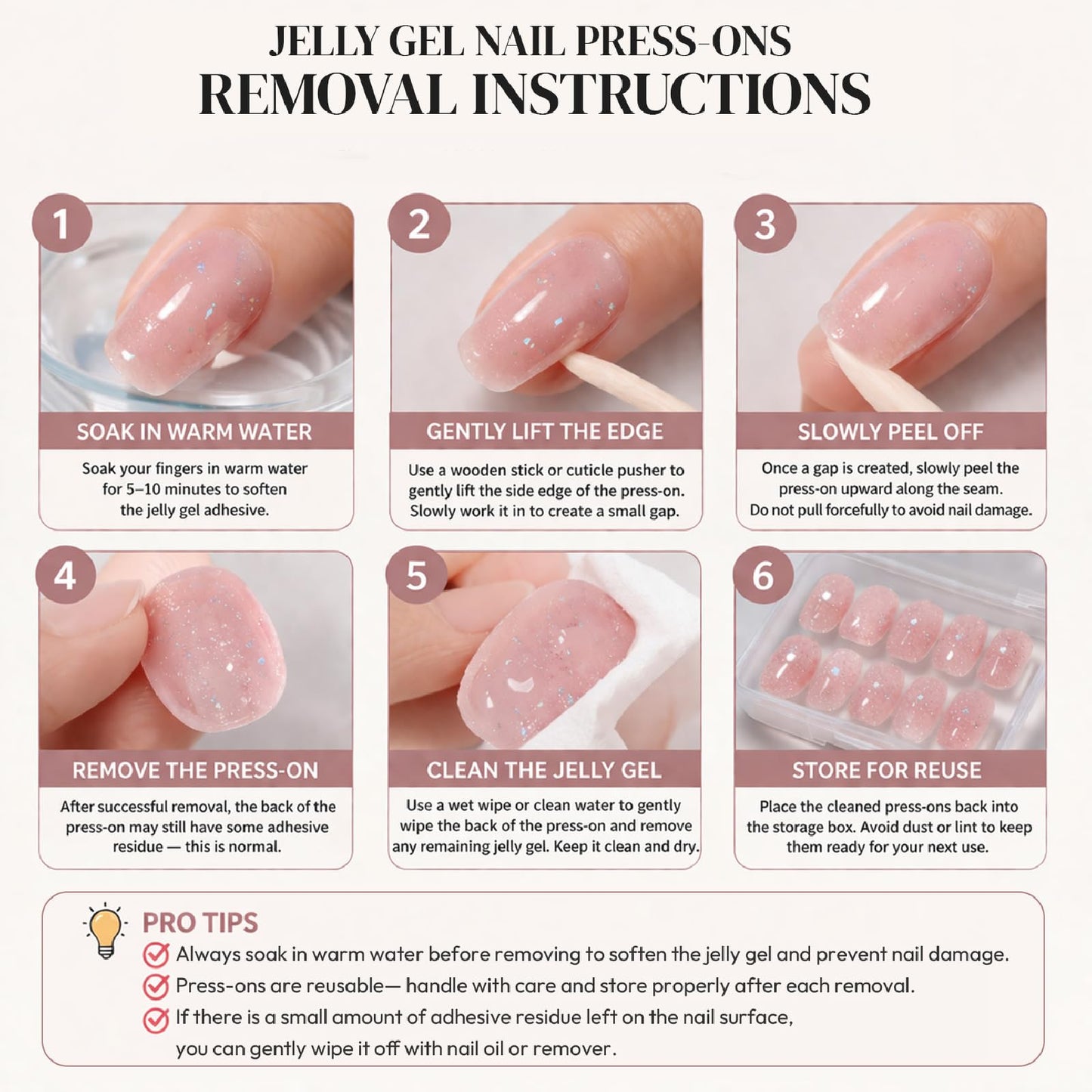 Threelegscat Pink French Tip Handmade Medium Square Press on Nails, Acrylic Fake Nails Salon Quality, 10 PCS with 3D Gold Rhinestone & Flower, Size M for Women, Party, Daily, Wedding