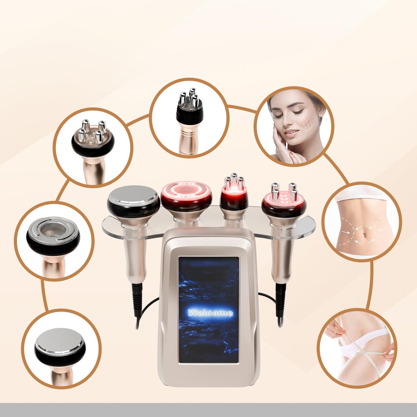 Body Massager Multifunction Cellulite Massage Temporary Reduction Cellulite for Whole Body Ideal Gift for Men and Women
