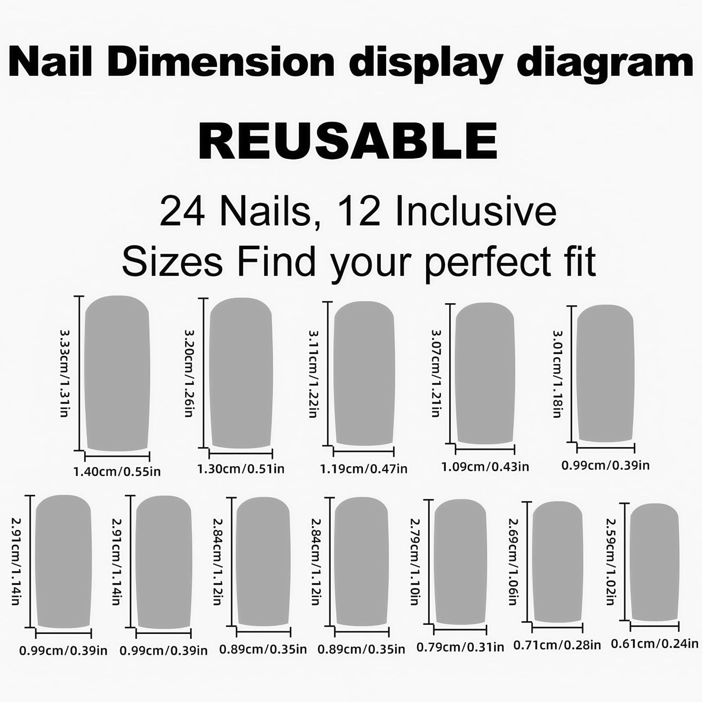 SEENEEY Almond Press On Nails 24pcs Purple, Black Artificial Nails with Designs, Full Cover Nail, Glossy Finish, Acrylic Material, Full Well Tips, False Nails