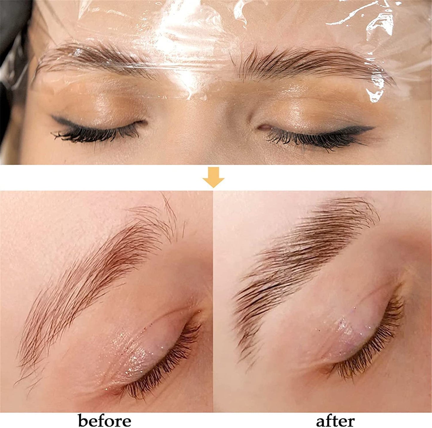 Brow Lamination Kit, KERATIN Eyebrow Lamination Kit Professional DIY Brow Lift Styling Kit For Fluffy Thicker Eyebrows, Instant Quick Perm For Brows Growth 8-weeks for Salon,Home Use