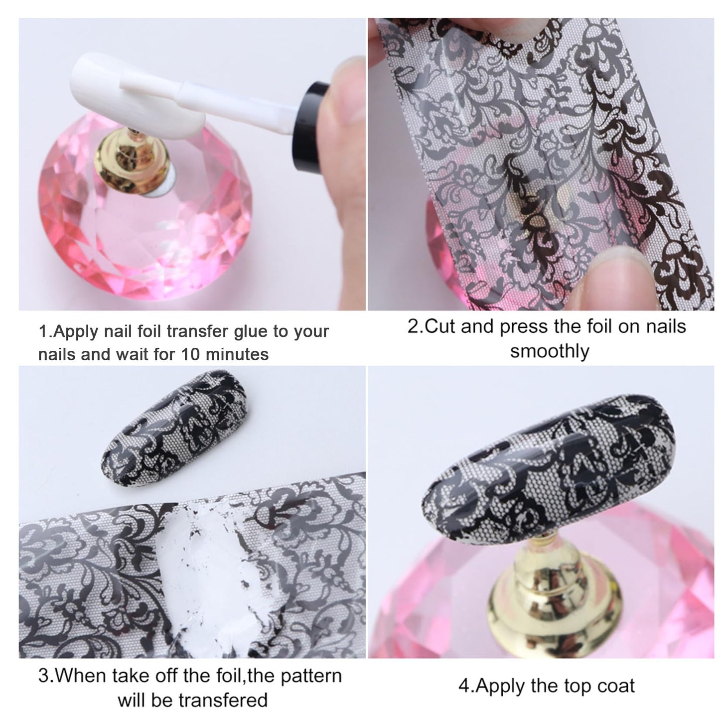 Leopard Transfer Foils for Nails 50 PCS Animal Skin Nail Art Foil Stickers for Women DIY Fingernails Winter Cheetah Snake Print Starry Paper Manicure Decor Accessories for Acrylic Supplies