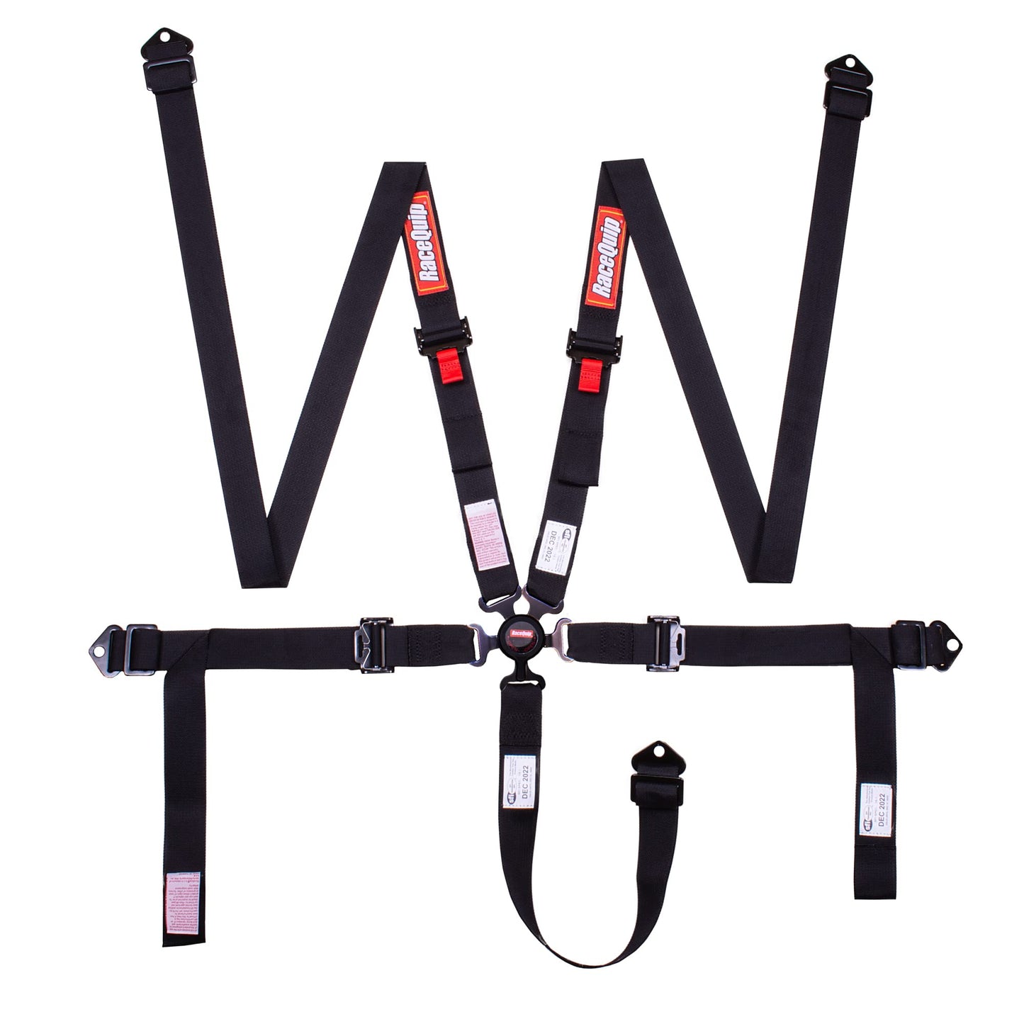 Racequip 841001RQP Camlock 2" SFI 16.1 5-Point Harness with Pull Down Lap Belt"