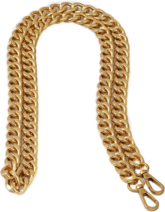 Xiazw Medium Size Fabulous Metal Shoulder Crossbody Purse Strap Replacement Bag Chain Accessories (48ââ, Antique Gold)