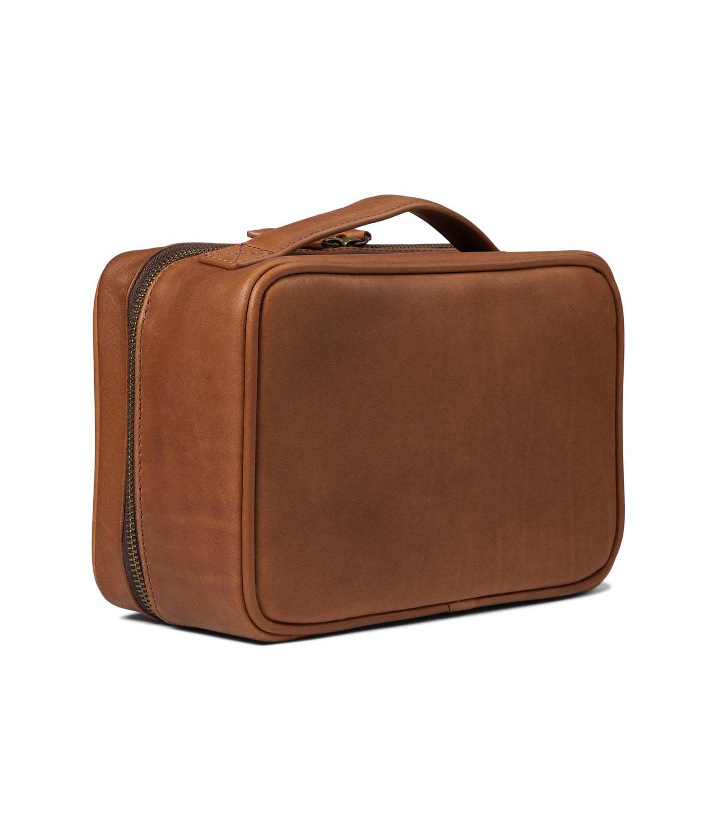 Johnston & Murphy Rhodes Travel Kit, Tan Full Grain, 23.5 x 10.5cm x 16cm
