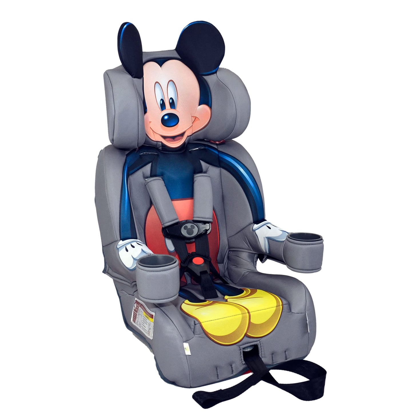 KidsEmbrace 2-in-1 Car Seat | Forward-Facing Harness (26.5–65 lbs) & Booster Mode (40–100 lbs) | Latch | Premium Fit with Multi-Position Headrest, Harness & Recline - Disney Mickey Mouse