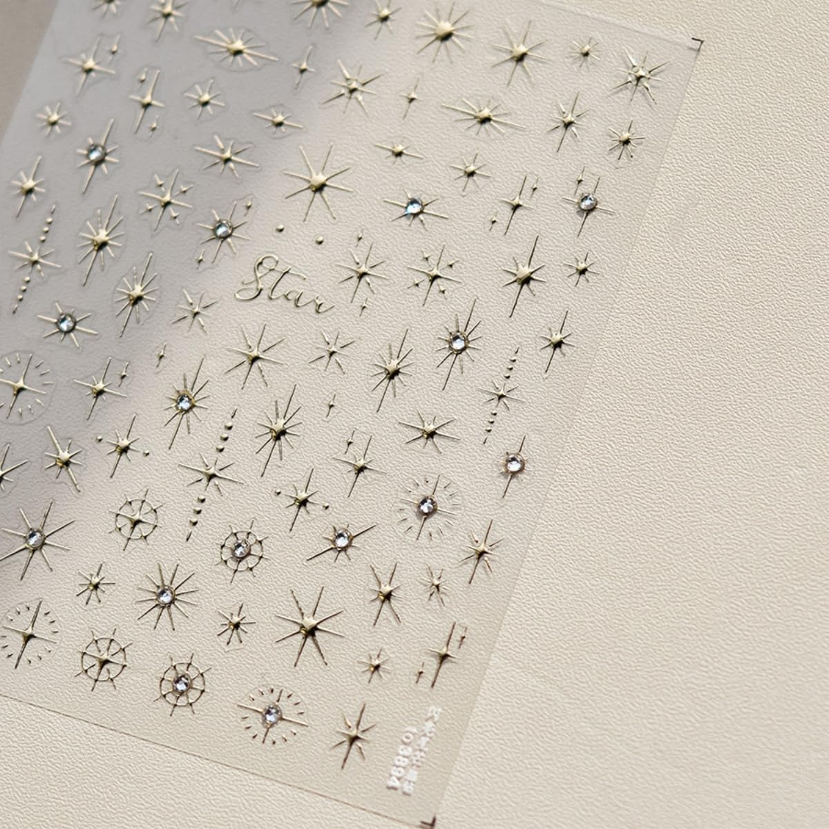 Star Nail Decals 5D Embossed Self-Adhesive Star Nail Sticker Shiny Rhinestones Stars Nail Design Holographic Stars Nails Decoration Nails Supplies for Women Manicure DIY 3 Sheet