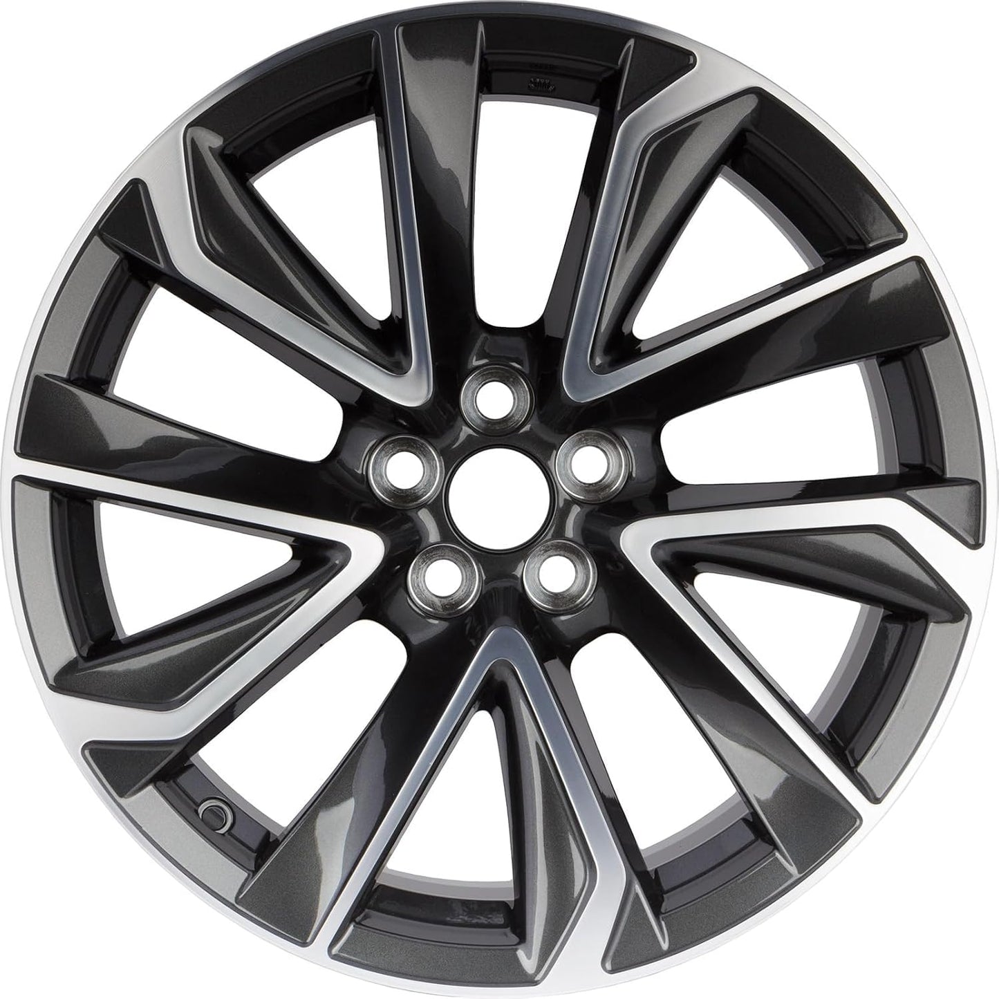 RJ-MODINI Replacacement New 18"x8" Premium Charcoal Grey Aluminum Alloy Wheel Rim Fits 2019, 2020,2021 FIts Toyota Corolla | 4261112E10, 4261102Q70 | Direct Fit - OE Stock Specs