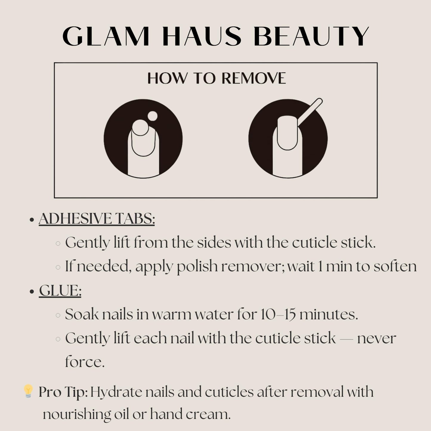 Glam Haus Beauty Press On Nails French Muse | Short Almond Nude French Tip Salon Quality | 16 Sizes - 32 Nail Kit with Glue & Adhesive Tabs