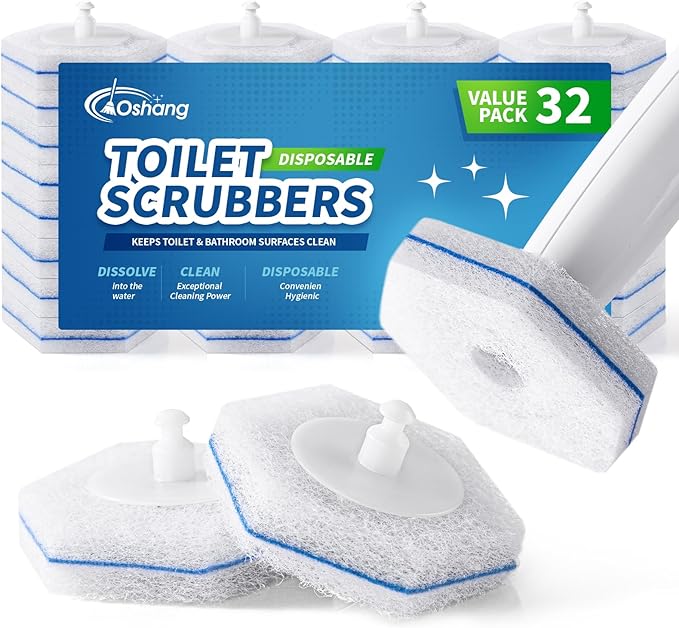 Compatible with Clorox Toilet Wand â Disposable Toilet Brush Head Refills (32 Count), Wand Not Included