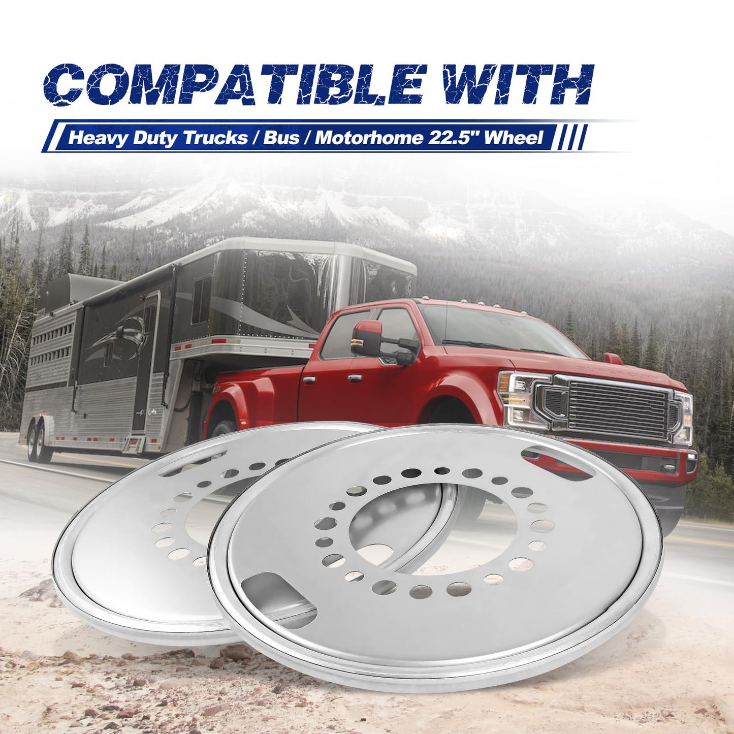 Orceed 600-640 2Pcs of Steer Auto Wheel Balancer Fit for Heavy Duty Trucks/Bus/Motorhome 22.5" Wheel
