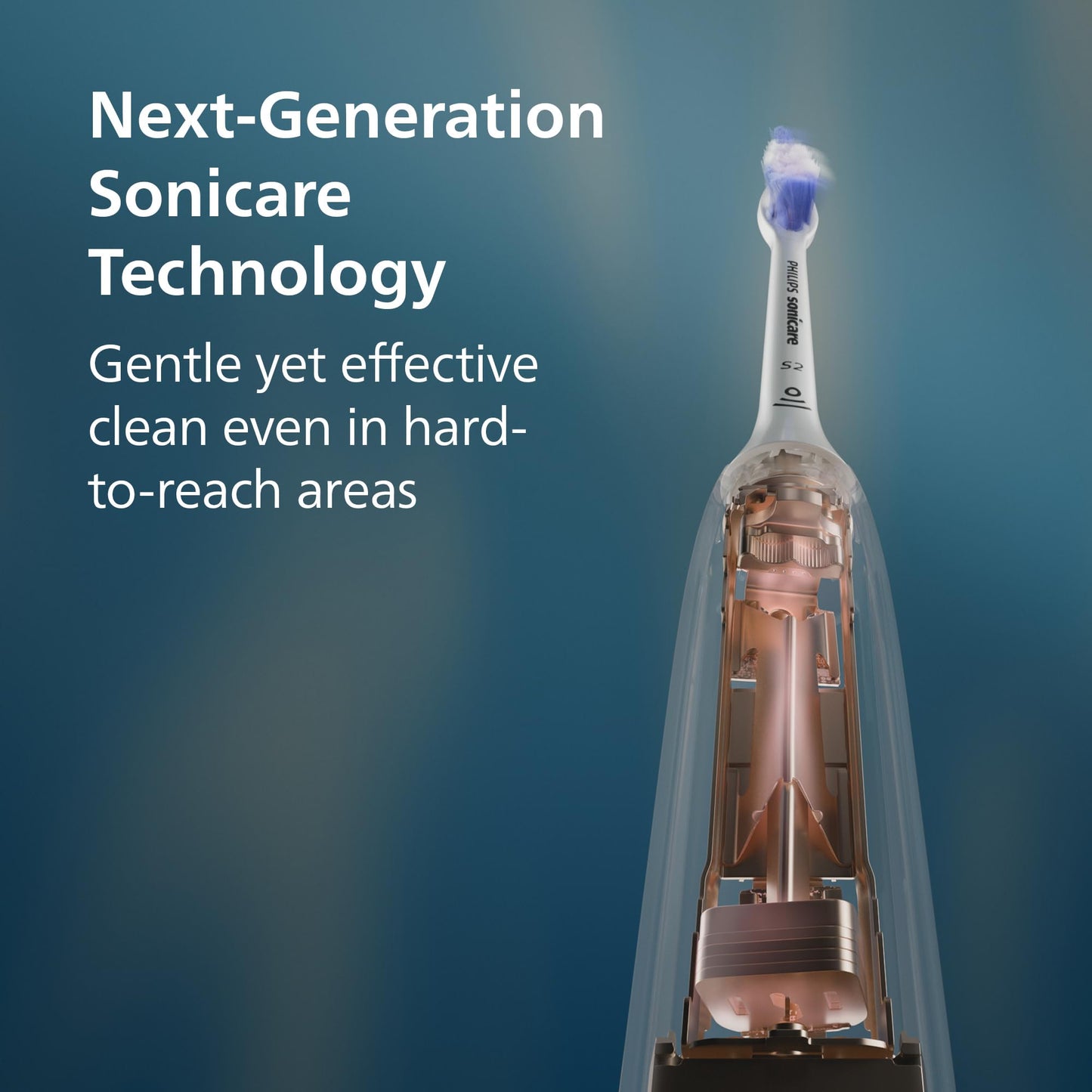 Philips Sonicare 6500 Series Electric Toothbrush - Next-Generation Sonicare Technology, Pressure Sensor, 9 Brushing Settings, SmarTimer, BrushPacer, 21-Day Runtime, Travel Case, Light Pink, HX7412/05
