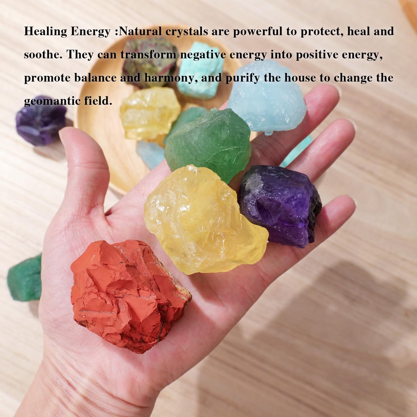 Apengshi Sunstone Raw Crystals 2PCS Natural Rough Rocks Healing Crystal and Stones DIY Raw Stones Meditation Fountain Garden Home Decor