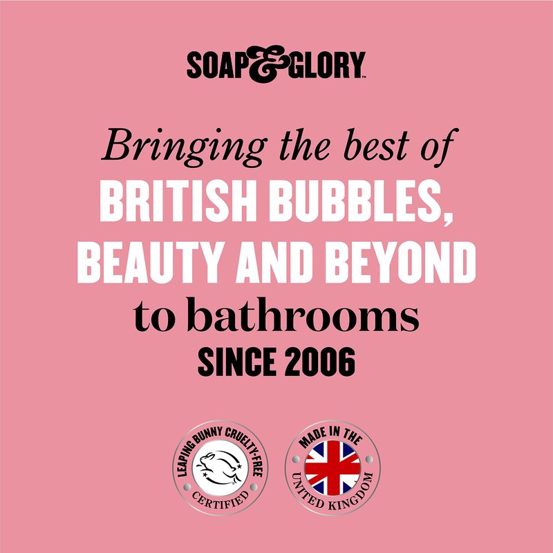 Soap & Glory Face Wash with Vitamin C - 3 in 1 Brightening Facial Cleanser, Makeup Remover & Face Exfoliator - Deeply Cleanses, Purifies & Hydrates for Radiant, Smooth Skin (11.8 fl oz)