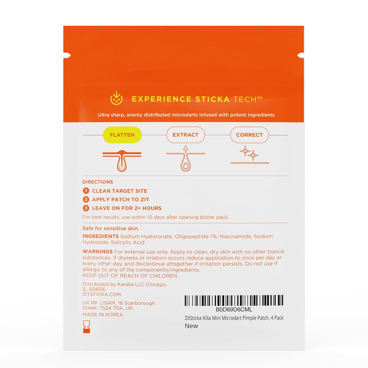 ZitSticka Killa Microdart Pimple Patches for Face - Most Potent Pimple Patch with Fast-Acting Microdarts - For Deep, Early-Stage Zits with Salicylic Acid - Mini 16 Count