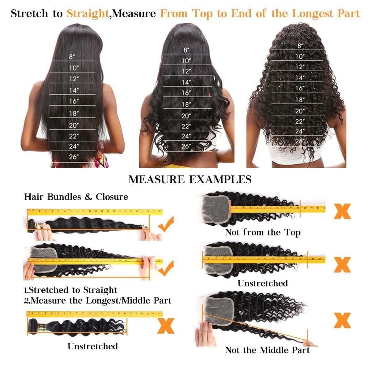QTHAIR 18A Grade Straight Human Hair HD Lace Frontal 100% Unprocessed Straight Human Hair Frontal Natural Color 16" 13x4 Frontal Pre Plucked Natural Hairline