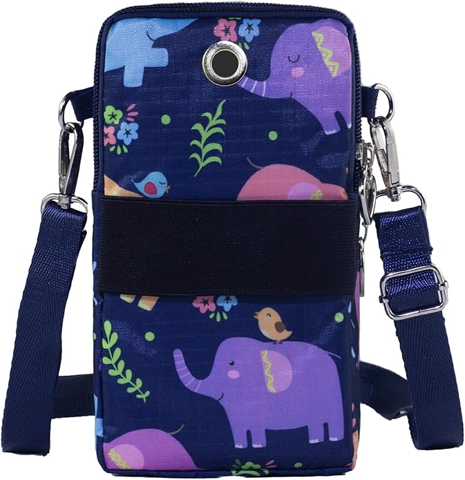 JANKS Small Crossbody Bag for Women - Mini Phone Purses with Crossbody Strap and Wallet - Nylon Arm Bag
