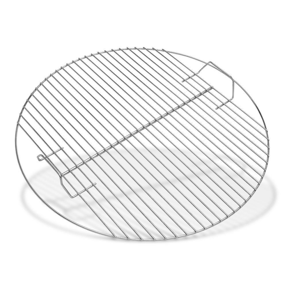 Weber Cooking Grate Silver 21.5" â HeavyâDuty Plated Steel with EasyâLift Handles, Fits 22" Weber Charcoal & Performer Grills, Kettle