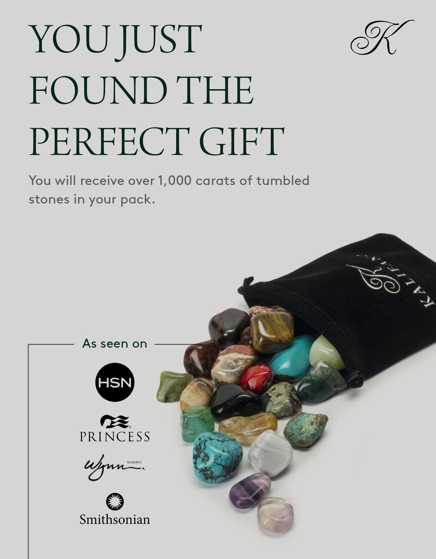 KALIFANO Bulk Tumbled Stones – Over 1,000 Carats Mixed Polished Healing Crystals & Gems for Reiki, Crafts, Kids & Decor (Includes Rose Quartz, Howlite Turquoise, Fluorite, Unakite, Lapis Lazuli) – Piedras de Cristal Para Decorar