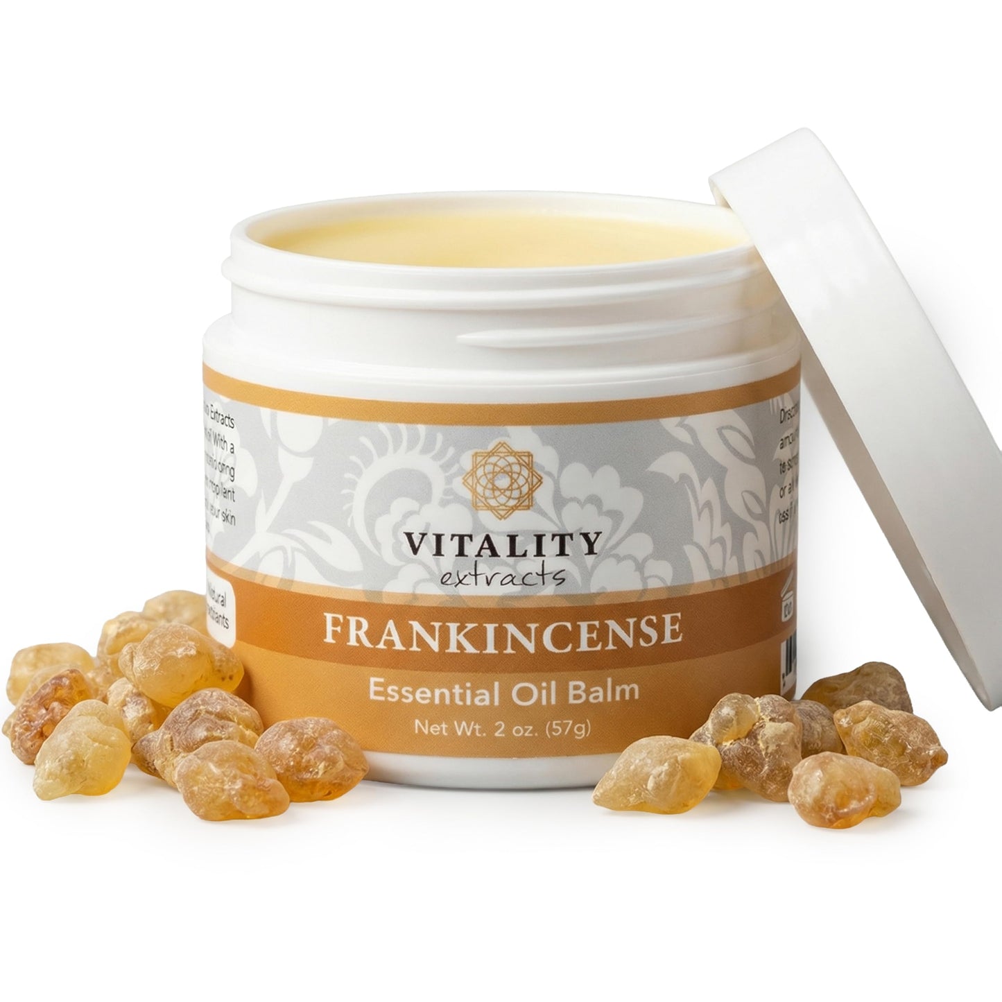 Vitality Extracts Frankincense Essential Oil Balm (2oz) â Boswellia Serrata, Beeswax & Vitamin E, Deep Moisturizing Skin Balm for Dry, Cracked Skin, Soothing & Nourishing for All Skin Types