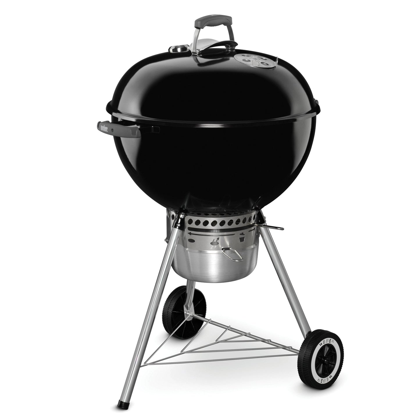 Weber Original Kettle Premium Charcoal Grill, 22-Inch, Black â Outdoor BBQ Grill with BuiltâIn Thermometer, Heat Control Dampers & OneâTouch⢠Cleaning System