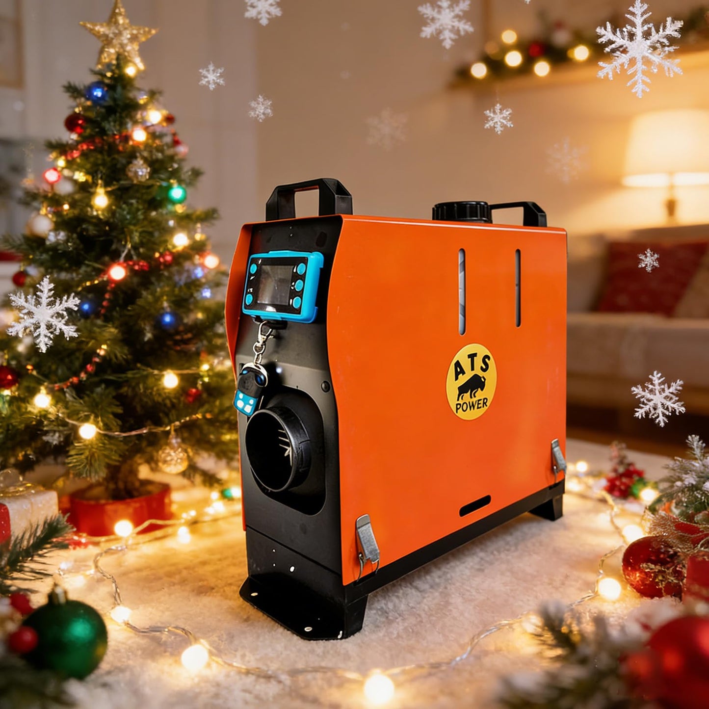 5KW Diesel Air Heater - 12V-24V Portable Diesel Heater with 0.25-0.5L/H Fuel Consumption, -35°C to 30°C Working Temp for RV, Truck, Boat, Camping