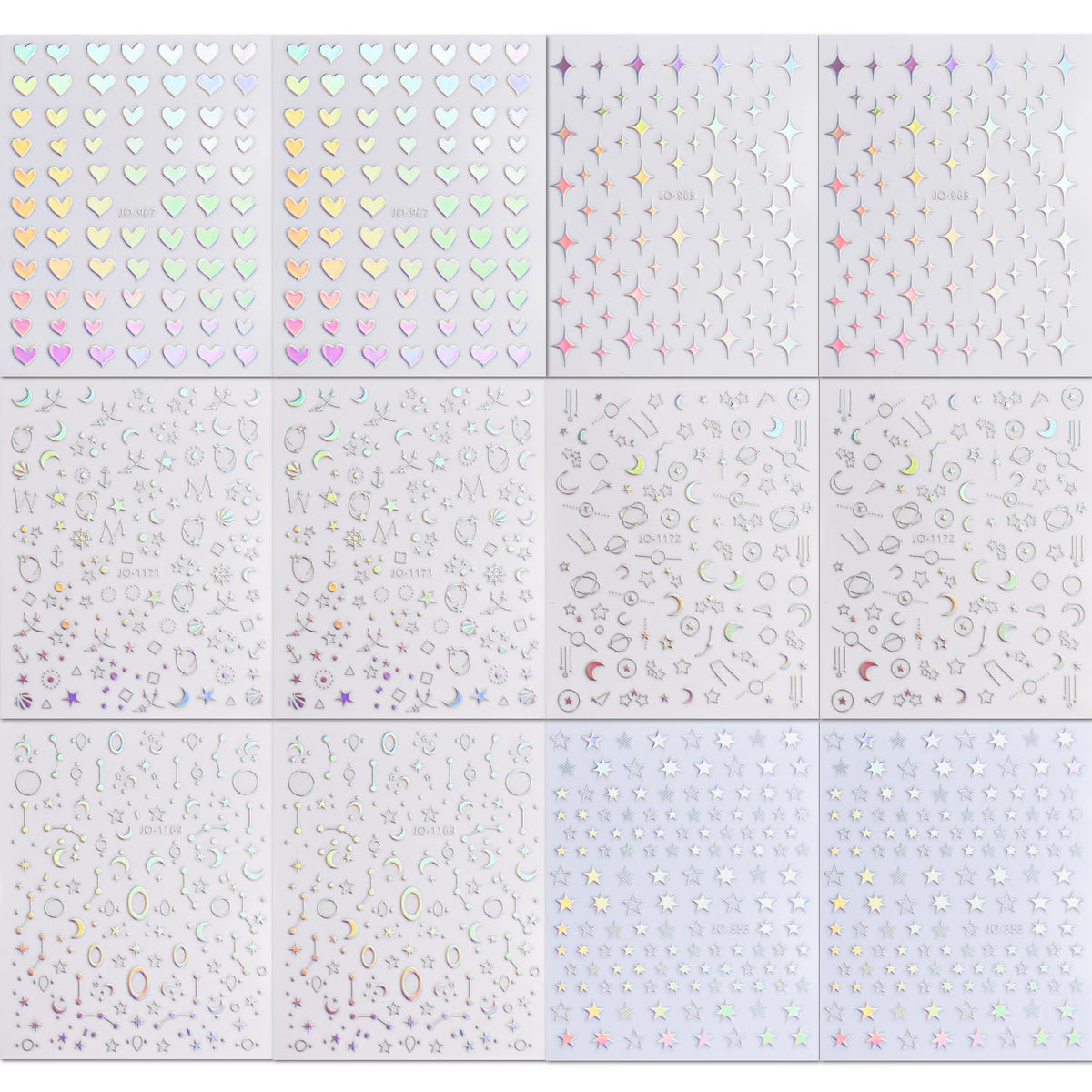 White Bow Nail Stickers for Nail Art 5D Self Adhesive White Nails Art Stickers Bow Nail Decals with Rhinestone Design Embossed Bow Decoration Accessories for Women Girls