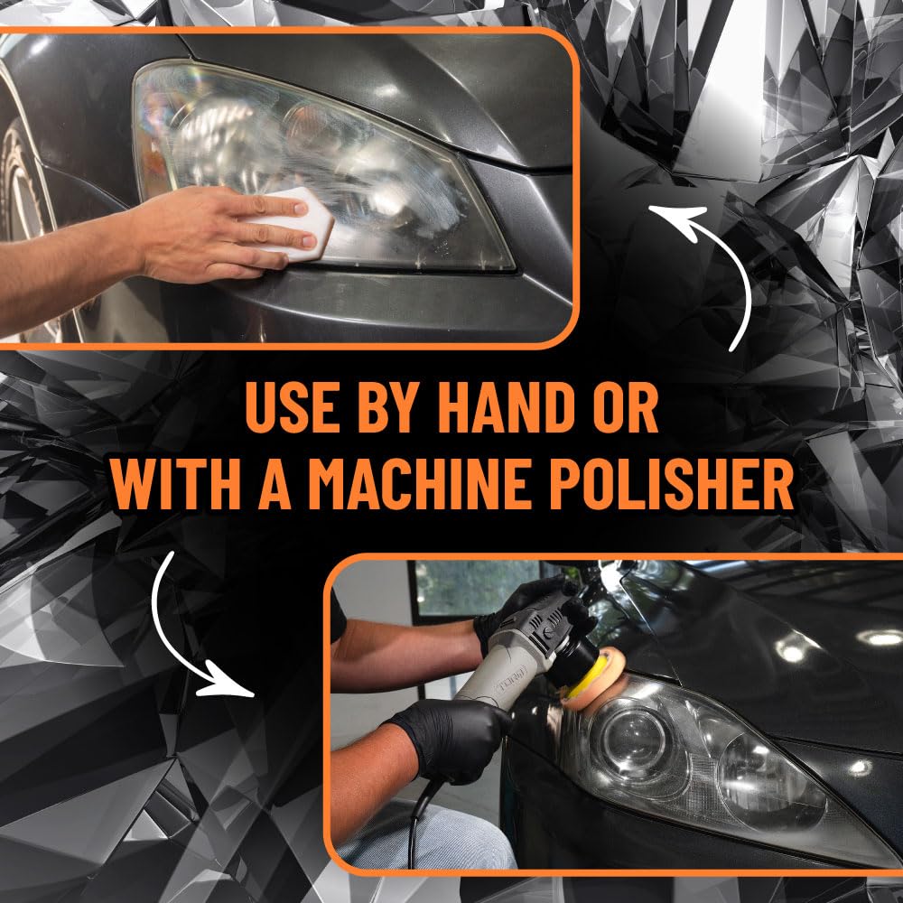 Chemical Guys Headlight Restore and Protect - Cleans, Restores Clarity, and Protects Headlights from Future Fading, Safe for Trucks, SUVs, Motorcycles, RVs & More - 16 oz