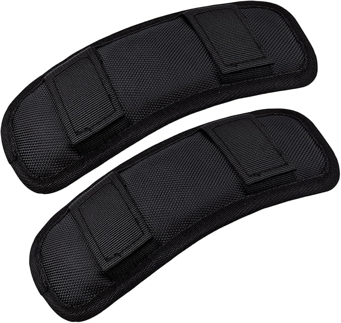 Soft Shoulder Strap Pad, Breathable & Removable Backpack Strap Pads for Bag Strapï¼Â2PCS-Blackï¼Â