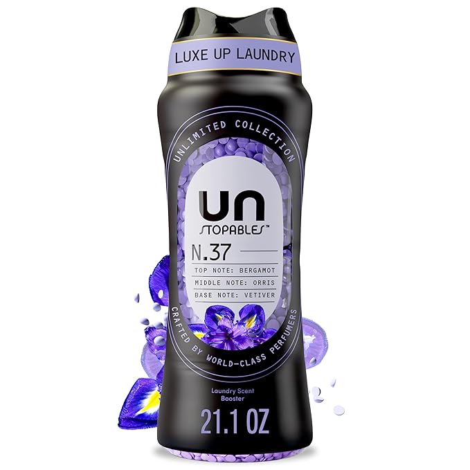 Downy Unstopables Unlimited Collection In-Wash Laundry Scent Booster Beads, No. 37, Fine Fragrance, Long-Lasting Fresh Scent Beads, 21.1 oz