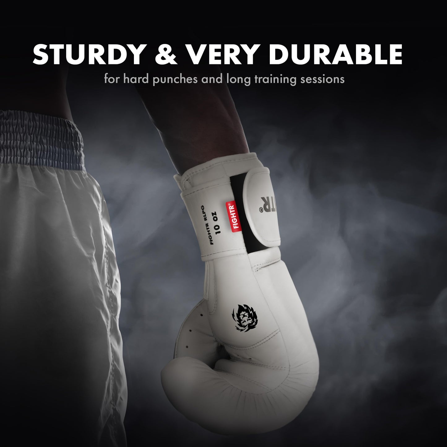FIGHTR® Pro Boxing Gloves Made of Genuine Leather | Men and Women | for Boxing, MMA, Muay Thai, Kickboxing & Martial Arts 10 12 14 16 oz | incl. Carrying Bag