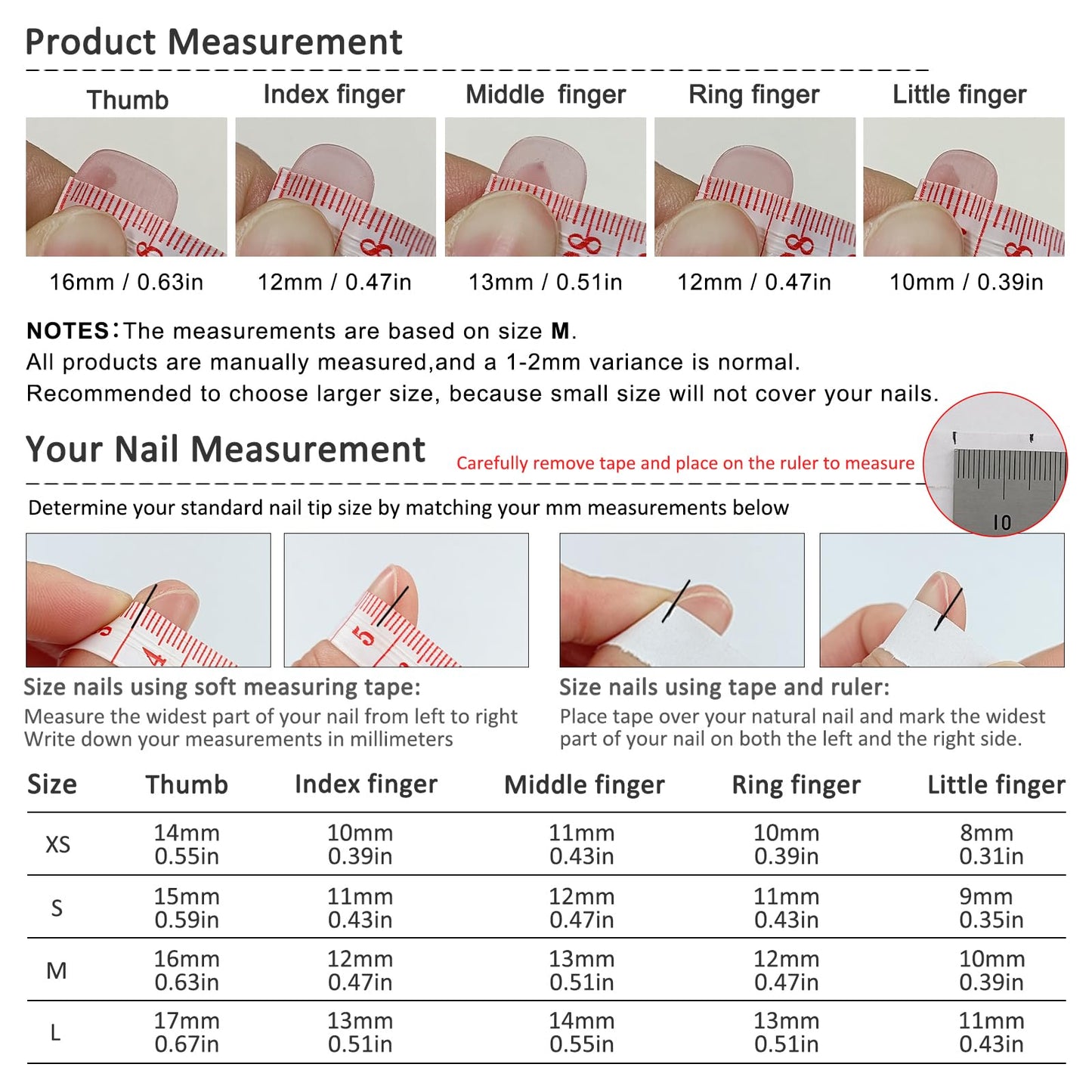 TENPAL Almond Press on Nails - Pink French Ombre & 3D Texture with Polka Dot & Wave Carving, Reusable & Handmade False Nails for Spring Summer | Sweet Watercolor Style(L)