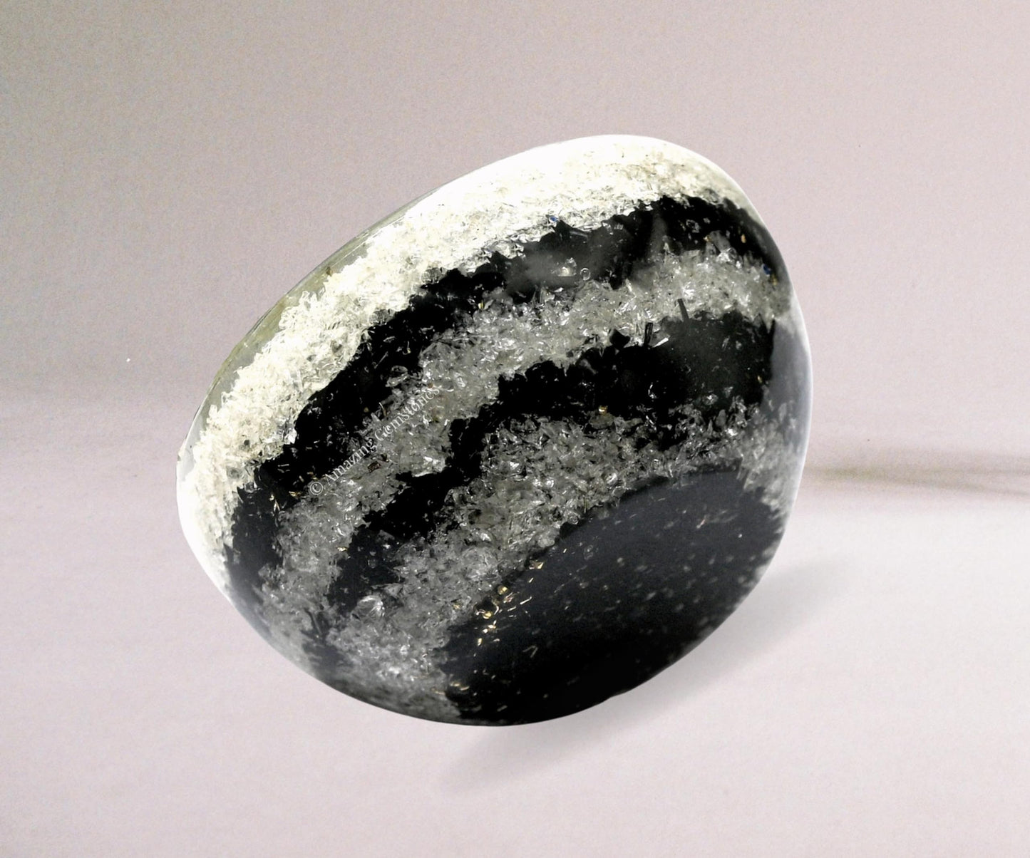 Amazing Gemstone - 2" Orgonite Black Tourmaline & Clear Quartz Crystal Bowl for Meditation, Crystals and Healing Stones Gift and Protection