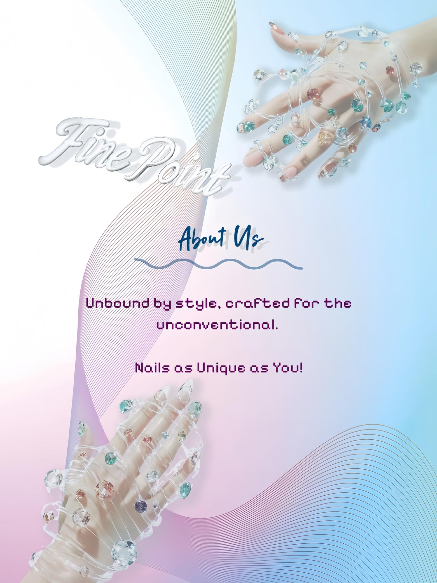 Fine Point Handmade Press On Nails - Short Purple Aurora Shine with Blooming Effect Ink Art, Gold Accents, Iridescent Metallic Glitter - Fake Nails, Nails Press Ons, Short Press On Nails (Size Medium)