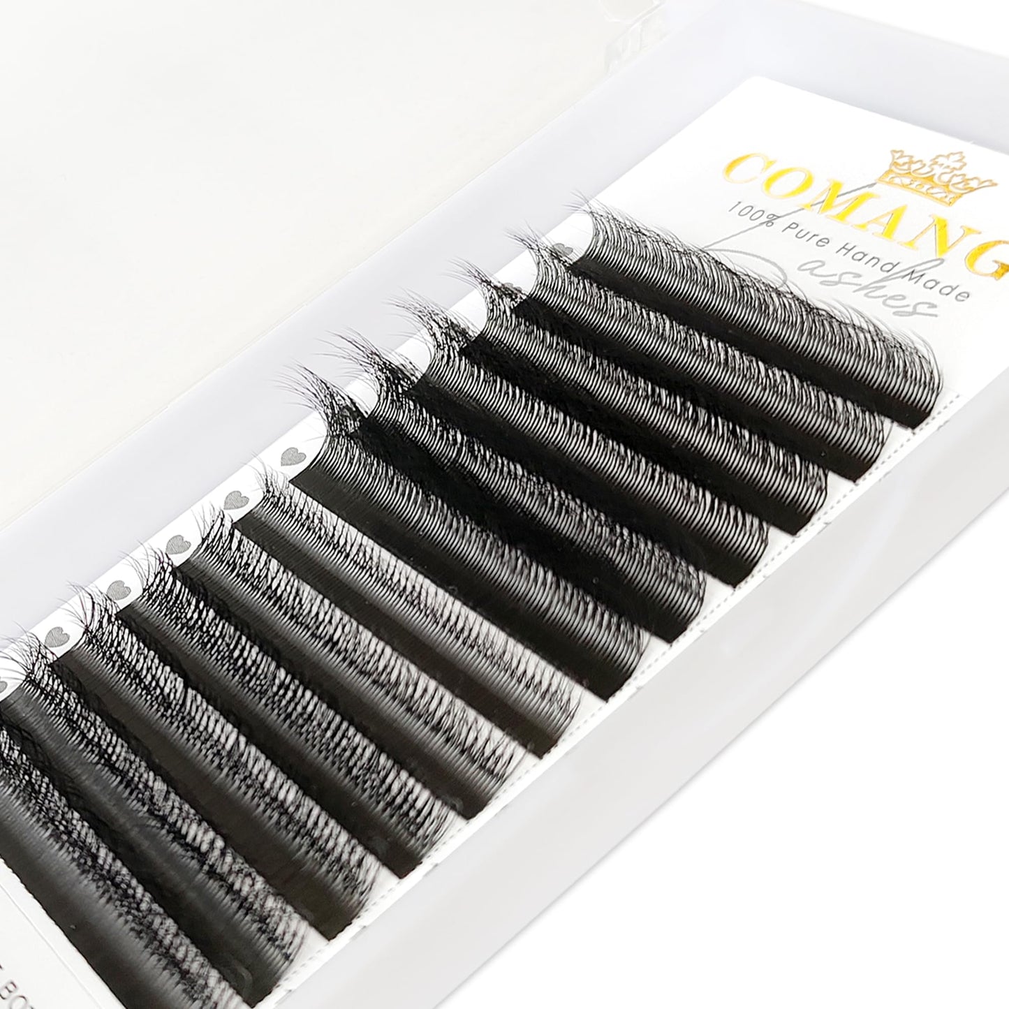 CoMango Fox Eyelashes Extension Flying YY Lashes 5D Mutil-layer Y Shaped Lash Mink Premade Lash Fans C/D Curly Foxy YY Lashes Natural Fluffy Handmade Individual Eyelash Fans(Black,5D-C-11mm)