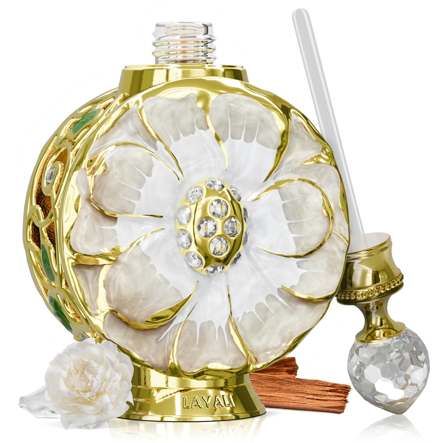 Swiss Arabian Layali Blanc – Arabian Perfume Oil Fragrance with White Rose, Iris and Vanilla – Luxury Products From Dubai – Long Lasting & Addictive Parfum – Arabic Perfume Oil for Women (0.5 oz)