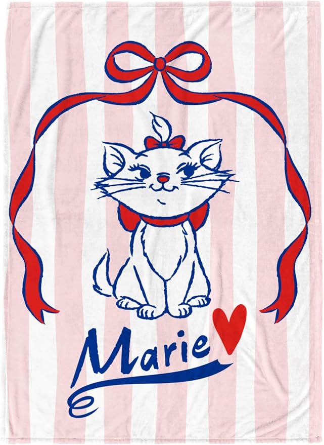 Jay Franco Plush Throw Blanket â Soft & Cozy Fleece Throw for Bedroom & Couch Décor, Official Licensed Product, Multi - Aristocats, 60x90 - Large Blanket
