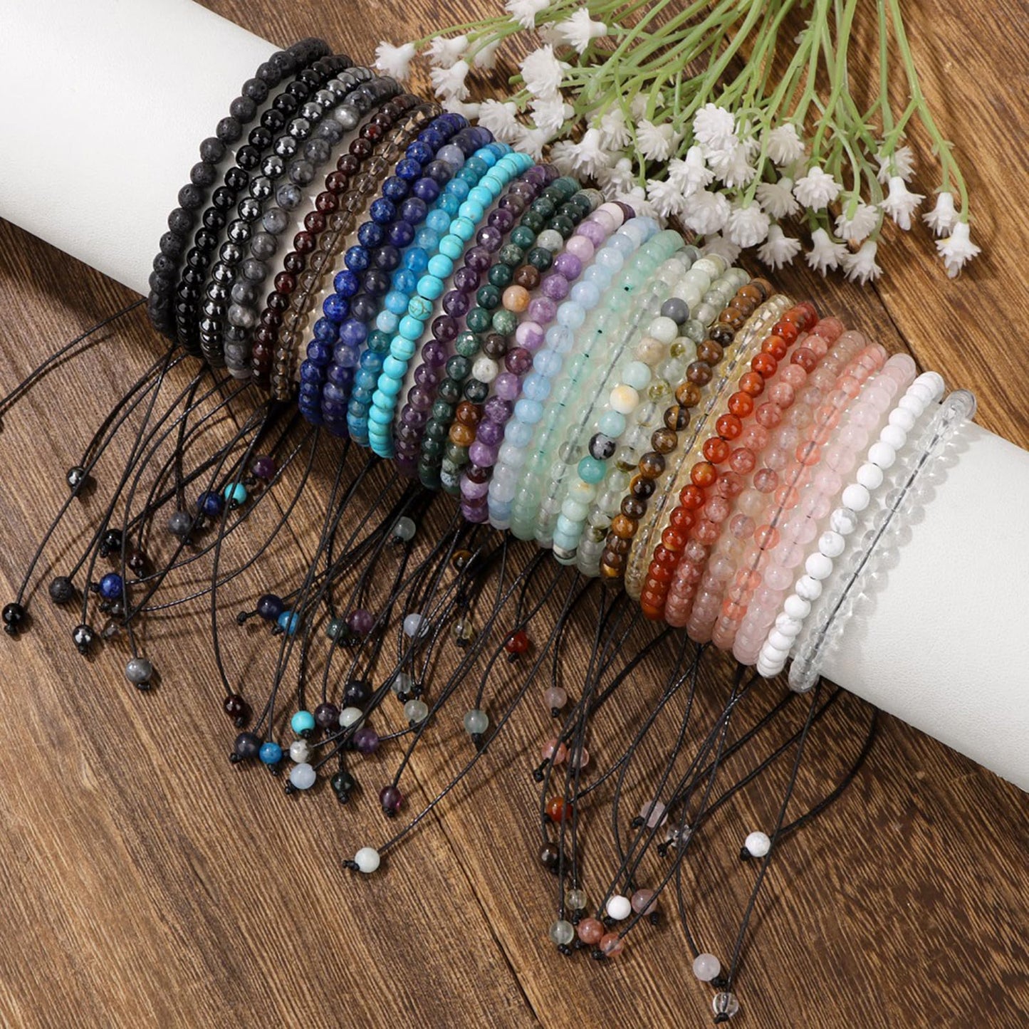 Lit Wall Turquoise Anklets for Women Beach Boho Ankle Waterproof Turquoise Anklet Bracelets Adjustable Beaded Ankle Bracelet Plus Size Anklets Gemstone Anklet Jewelry Gift for Her