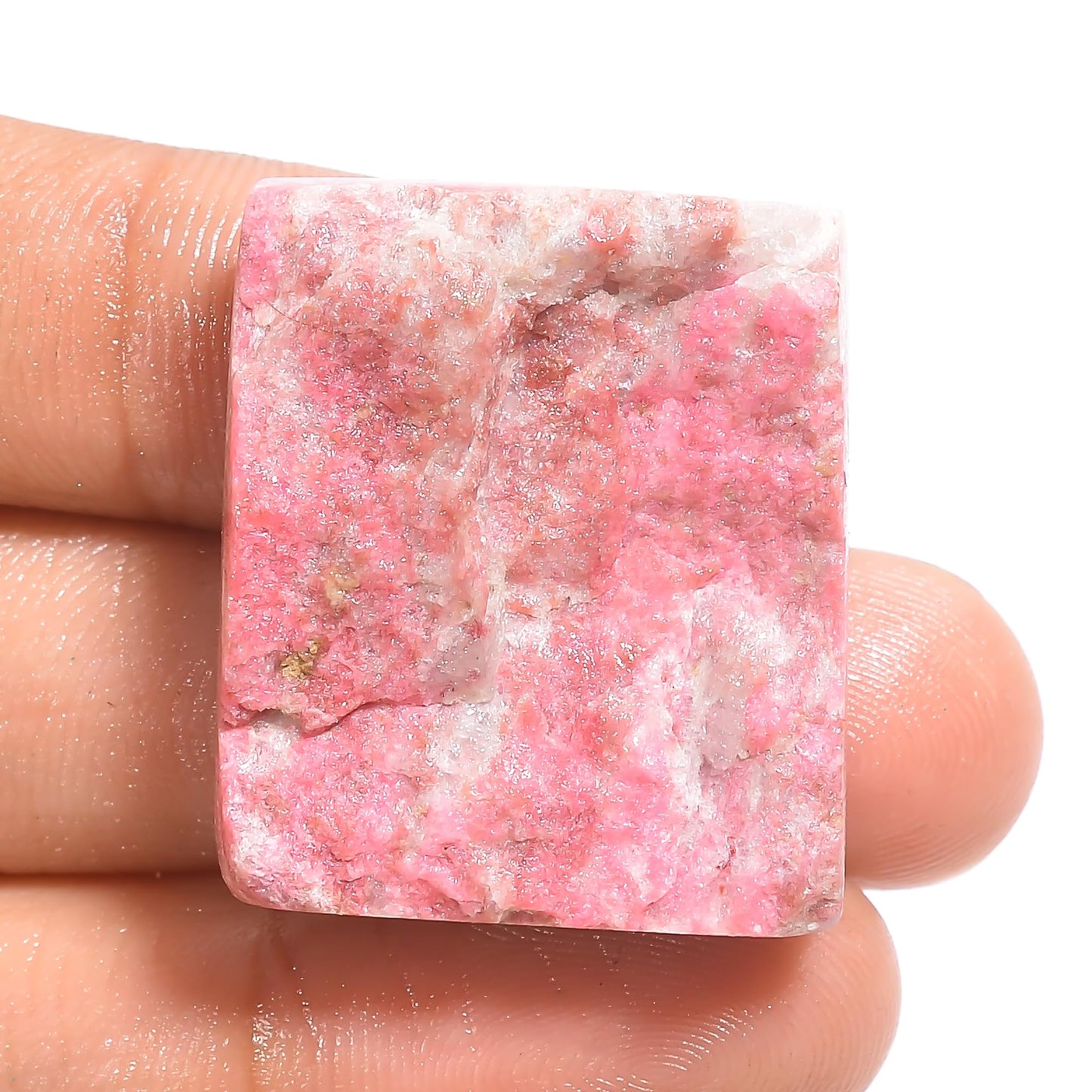 Amazing Gemstone Thulite Druzy Raw Crystals and Healing Minerals Stones, Natural Rocks for Wire Wrapping, Tumbling and DIY Raw Stones and Home Décor Crystals (1Piece)