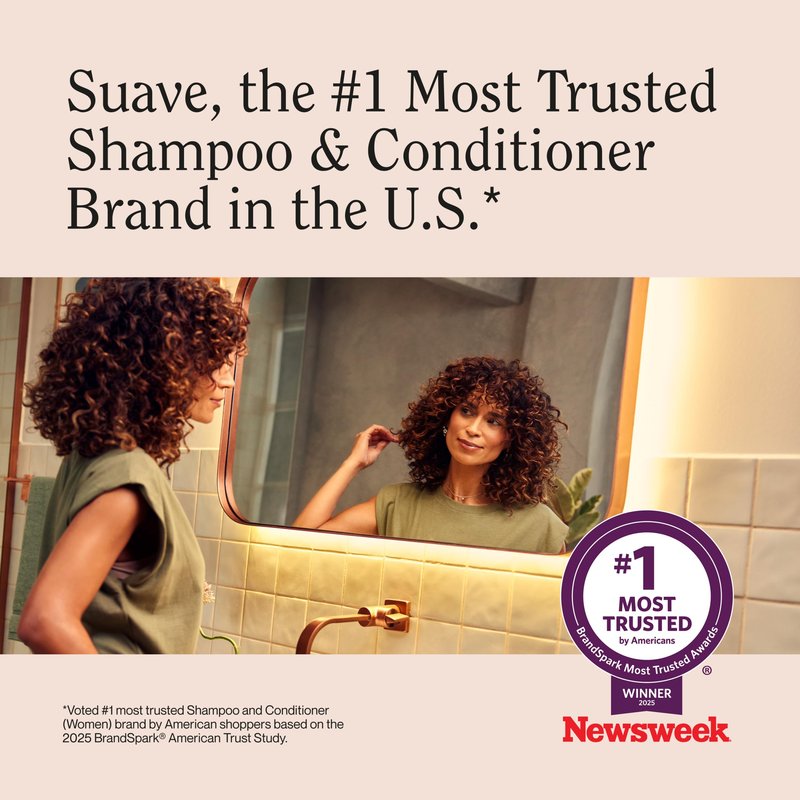 Suave Coconut Oil Infusion Conditioner for Damaged Hair, Salon-Proven Damage Repair System, Hydrates & Moisturizes for Visible Repair in 3 Uses, 28 FL OZ Pump, 4 Count