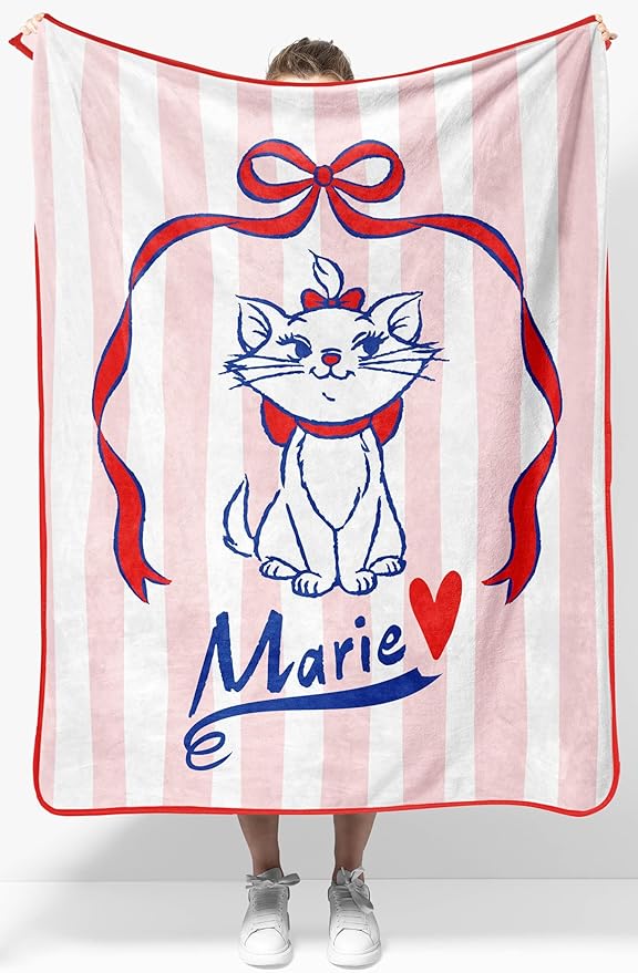 Jay Franco Kids Plush Throw Blanket â Soft & Cozy Fleece Throw for Bedroom & Couch Décor, Official Licensed Product, Multi - Aristocats, 40x50 - Travel Blanket