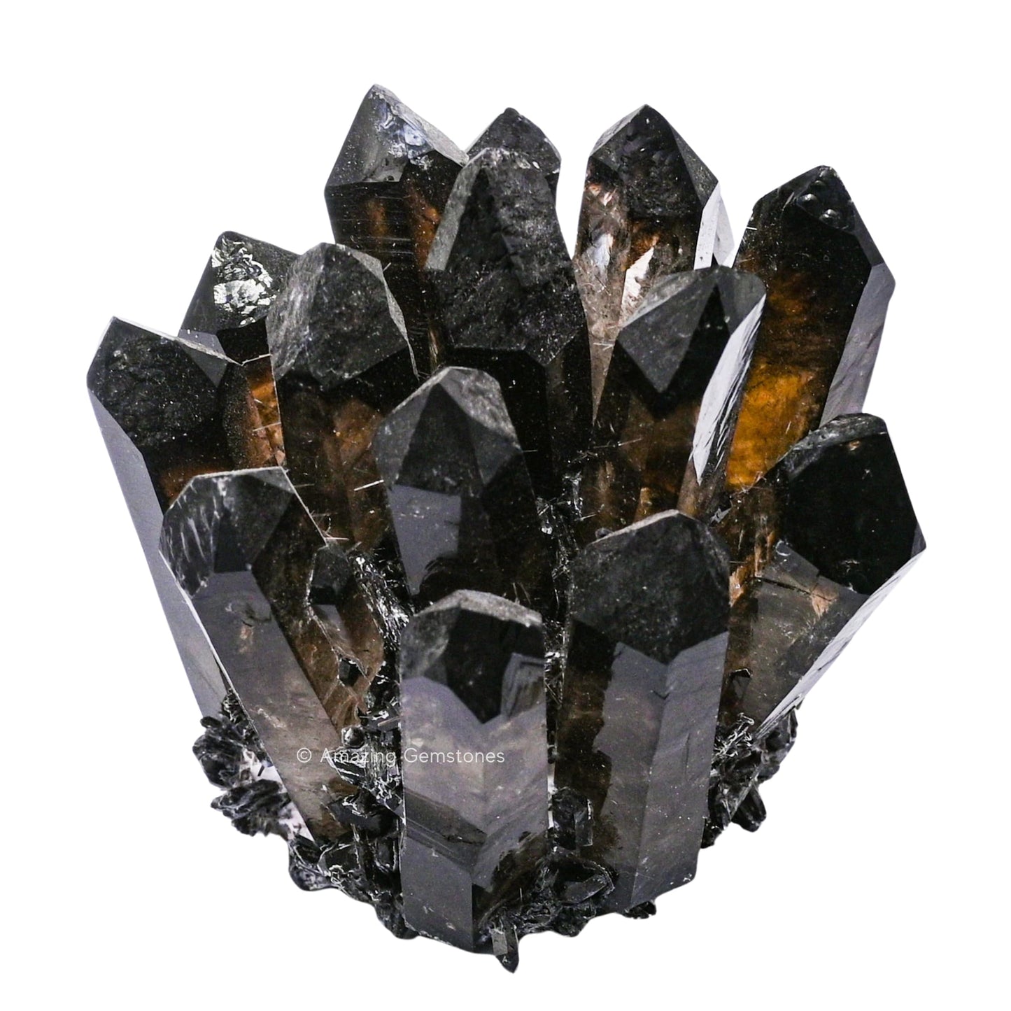 Amazing Gemstone Large Smoky Quartz Crystal Cluster Points for Meditation, Home Decor and Gift - Natural Quartz Crystals and Healing Stones for Enhance Energy with Large Crystals Points