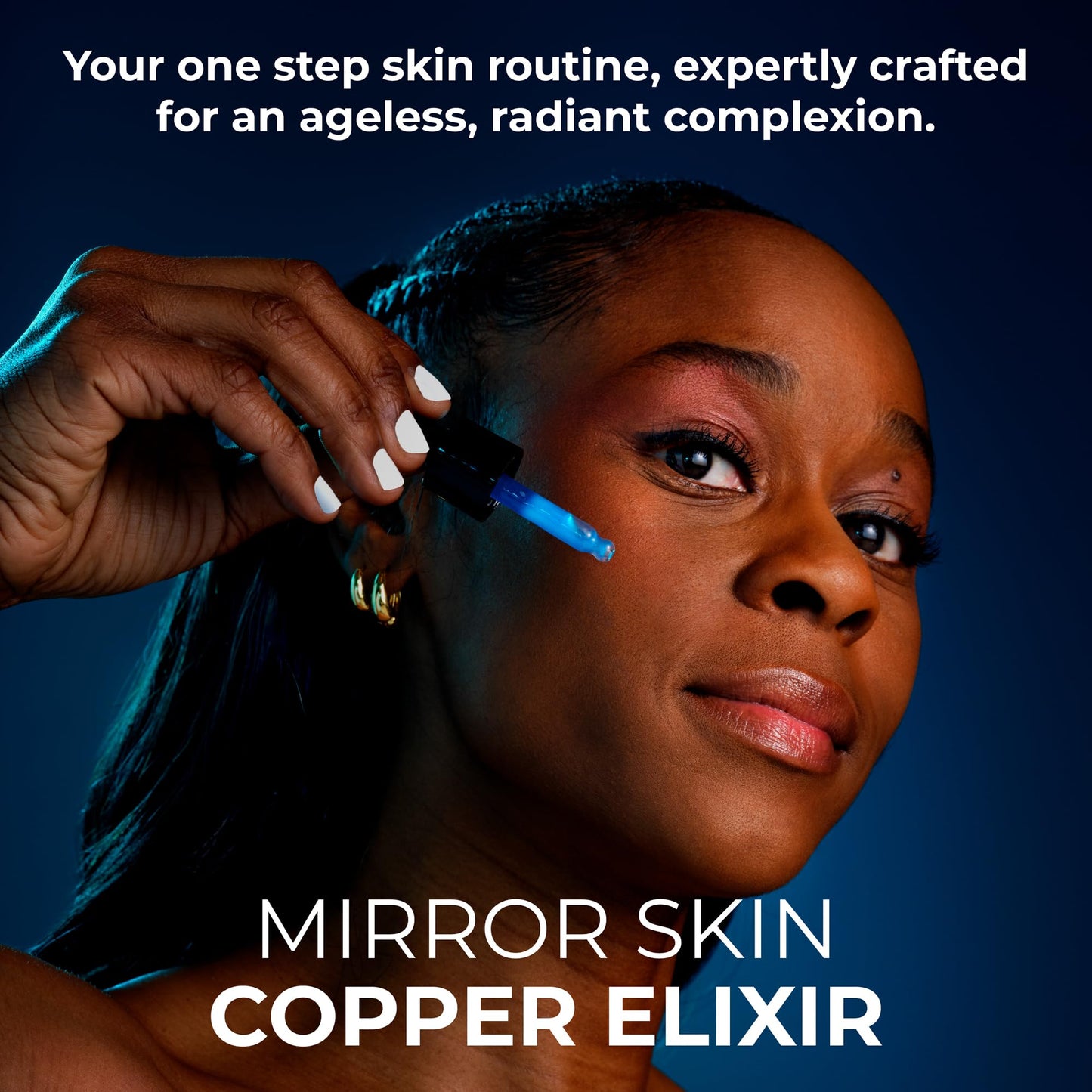 Mirror Skin Copper Elixir (2 Pack) - Peptide Serum for Face with 1.25% GHK-Cu Copper Peptides & EGF – Advanced Peptides Serum for Skin Health, Glow Peptide Complex, Hydration, Cellular Renewal Support